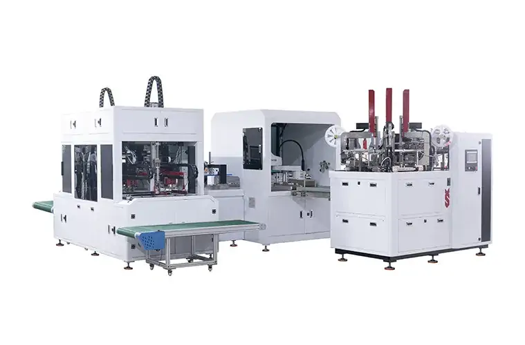 Complete fully automatic rigid box manufacturing production line, industrial rigid box machinery for packaging converters