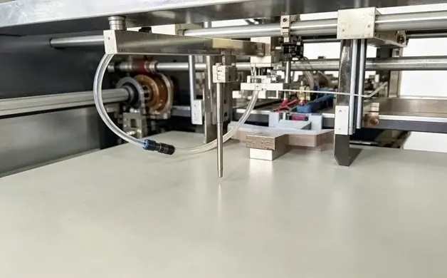 Automatic box corner taping machine full view