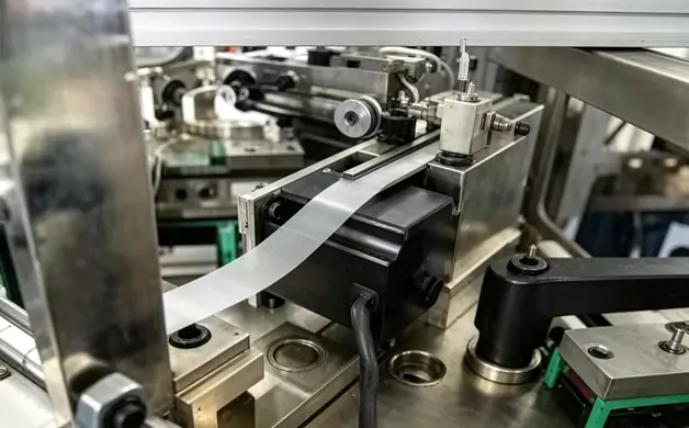 Hot melt tape conveying and corner pasting mechanism