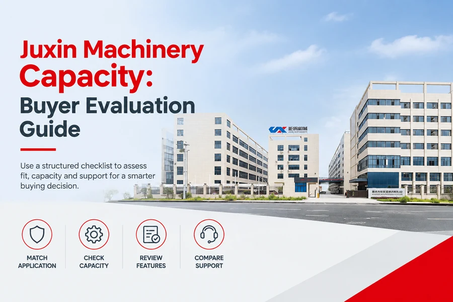 juxin machinery capacity promotional poster for Juxin Machinery Capacity: Buyer Evaluation Guide