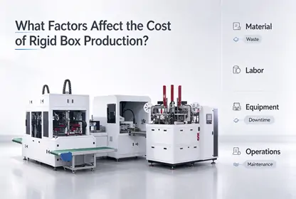 Rigid box production cost factors guide — material, labor, equipment and operational cost analysis for packaging manufacturing
